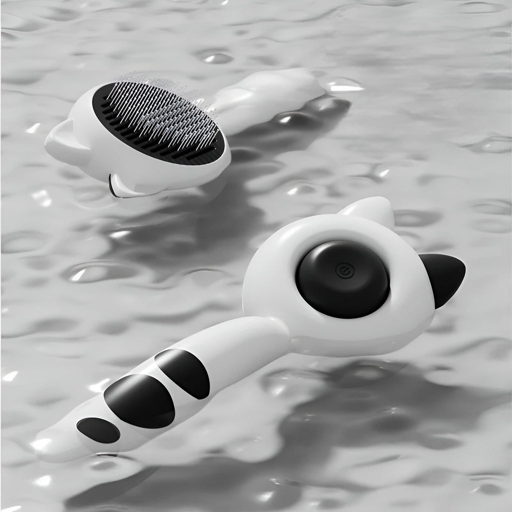 Brosse autonettoyante pour chat