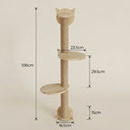 Arbre à chat en bois – Design minimaliste et mignon