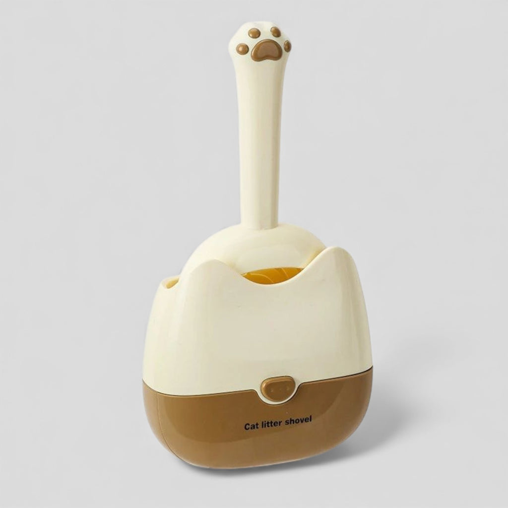 Pelle à litière pour chat avec support mural