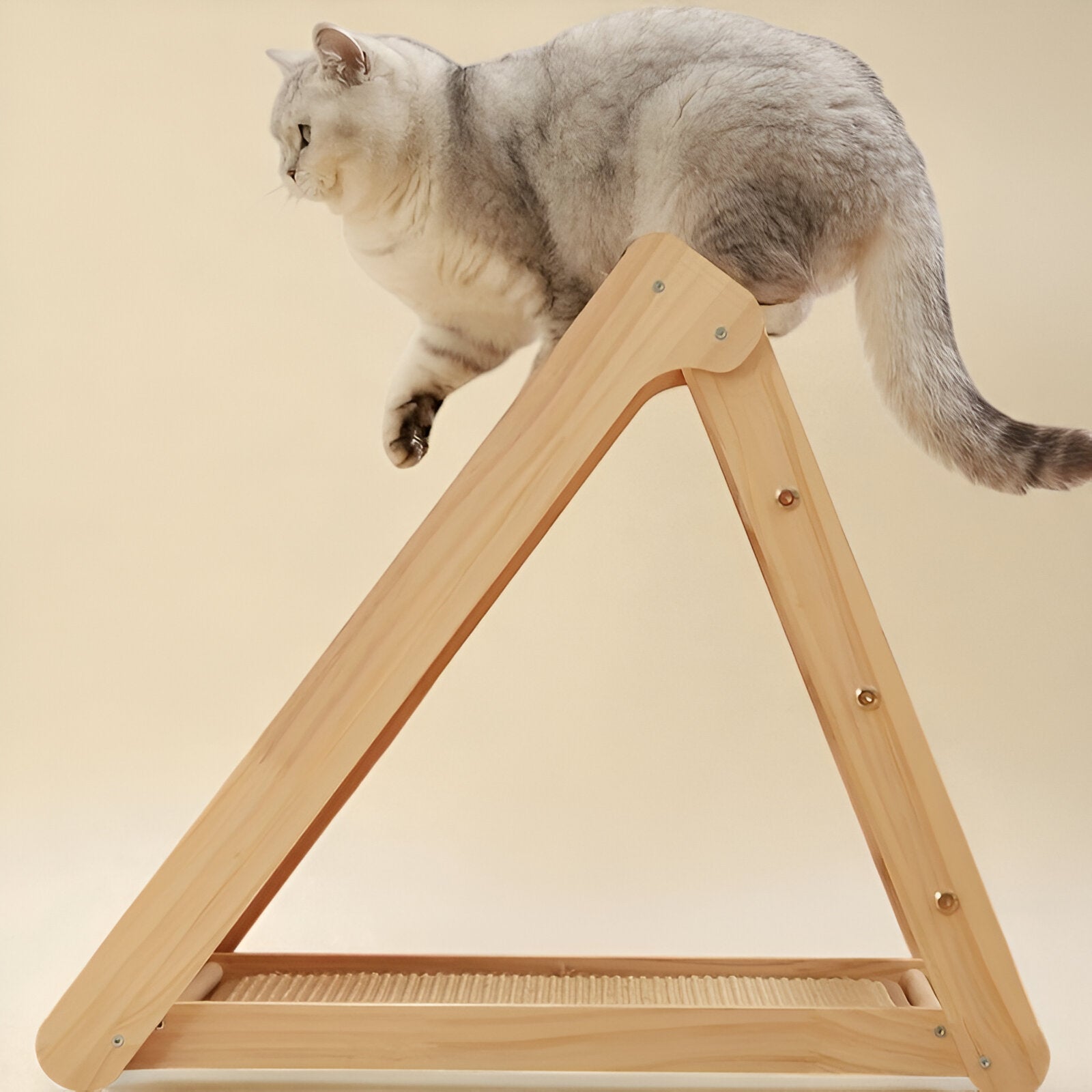 Griffoir Incliné en Bois Naturel