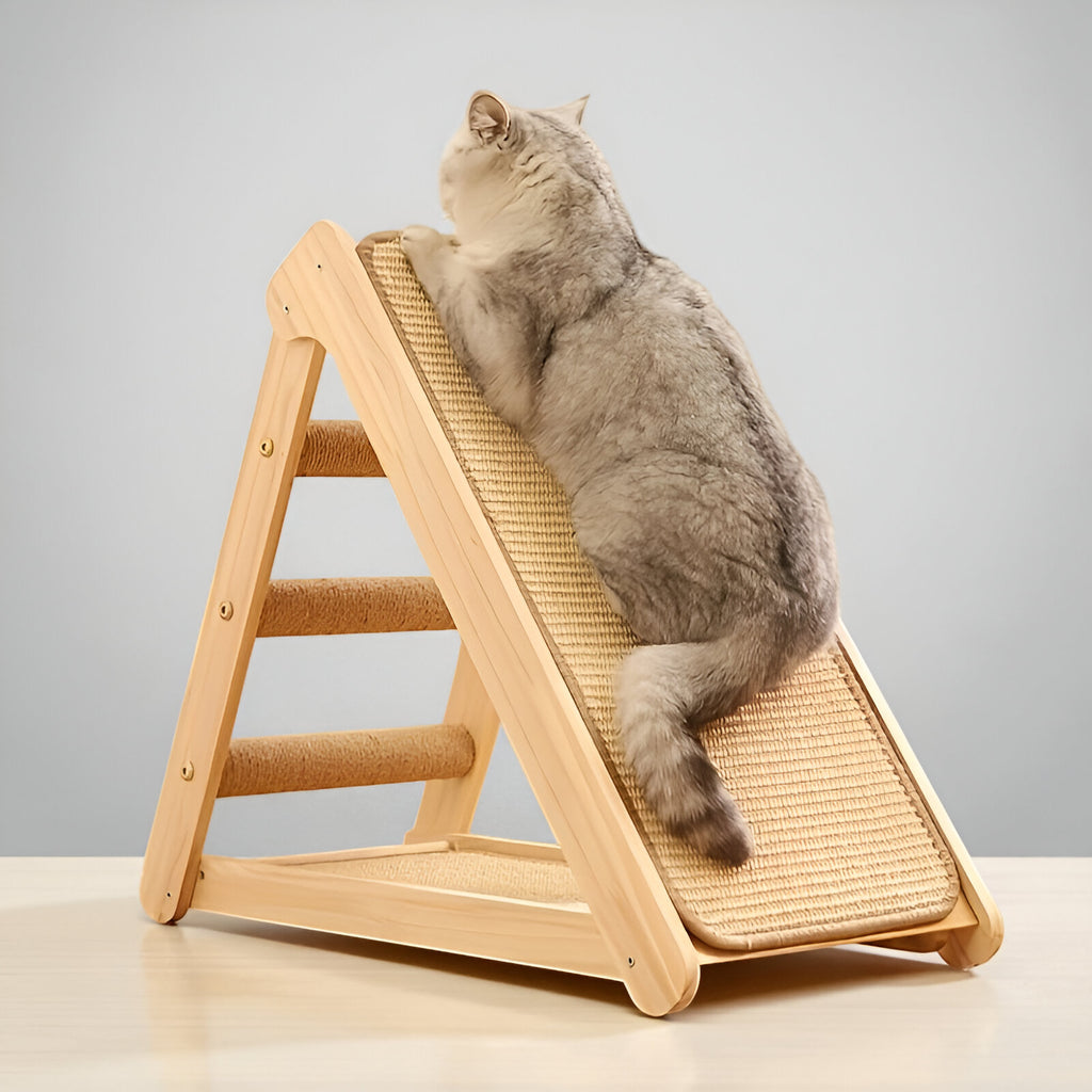 Griffoir Incliné en Bois Naturel