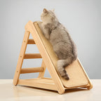 Griffoir Incliné en Bois Naturel