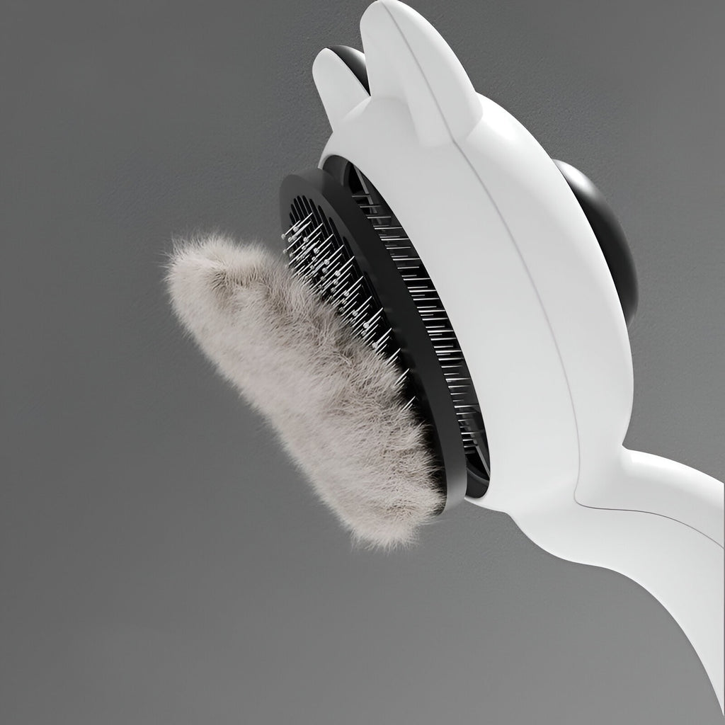 Brosse autonettoyante pour chat