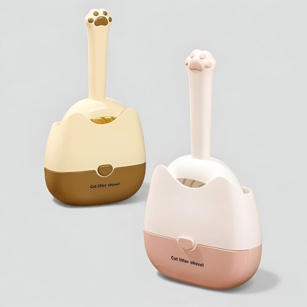 Pelle à litière pour chat avec support mural