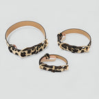 Collier Chic pour Chien ou Chat en Similicuir – Motif Léopard & Serpent