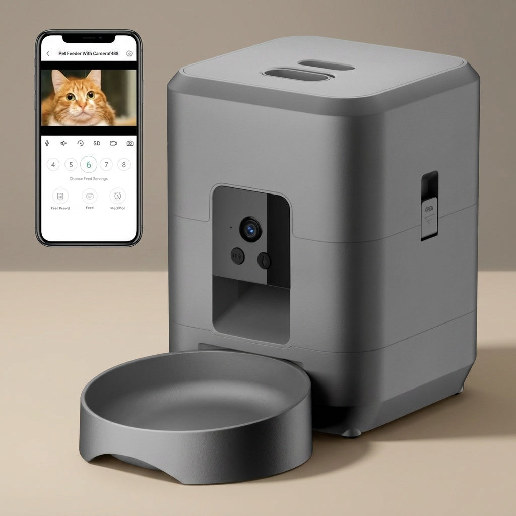 Distributeur intelligent pour chat – Alimentation à distance