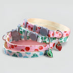 Collier pour Chat Réglable Motif Fruits avec Breloque – Léger & Sécurisé