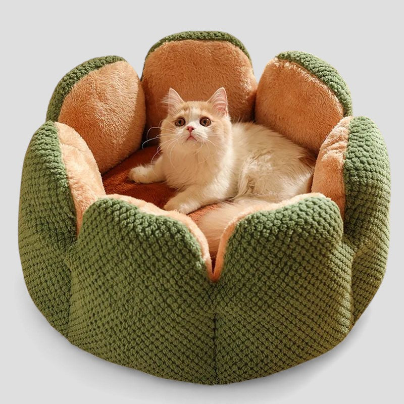 Lit Douillet pour Chat en Forme de Fleurs
