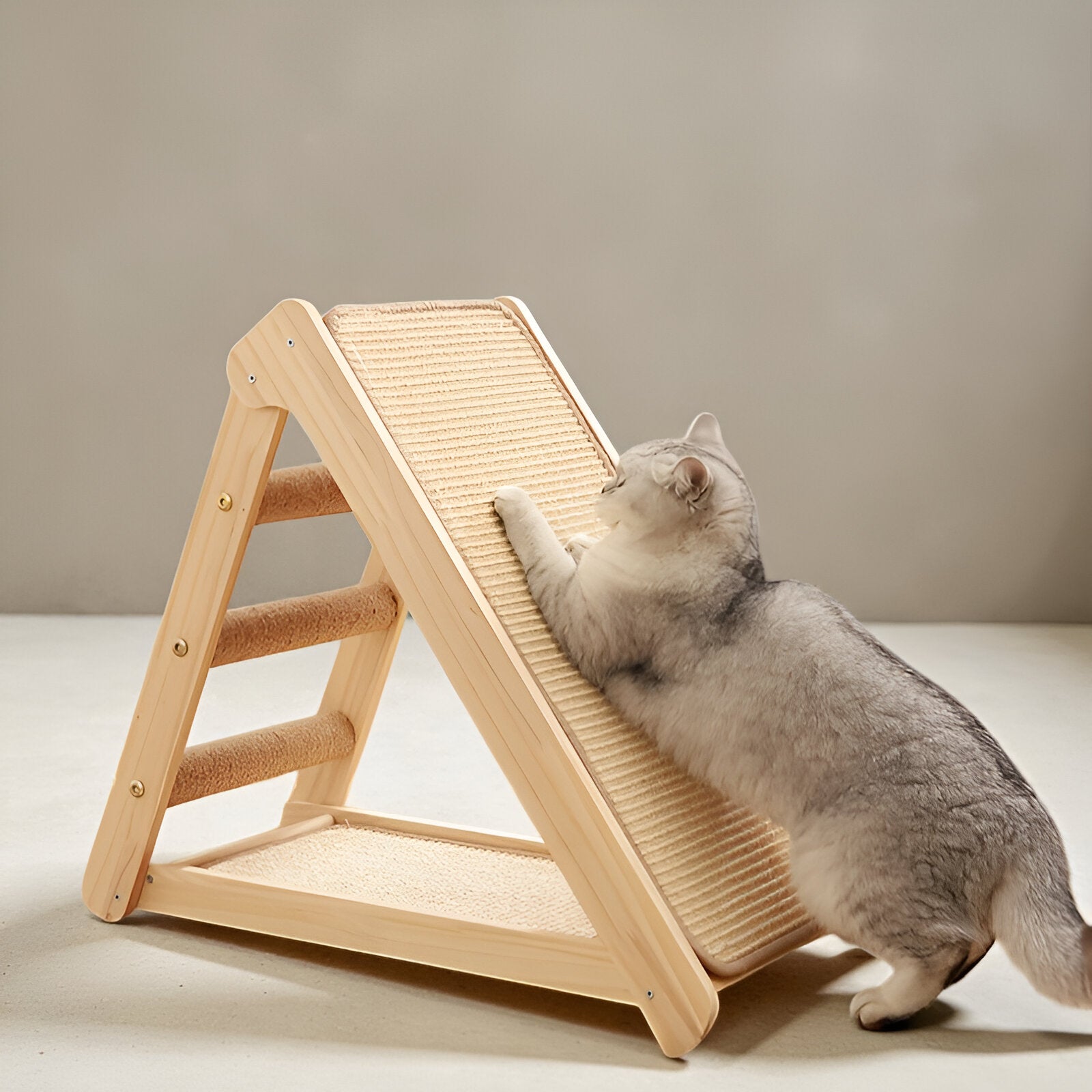 Griffoir Incliné en Bois Naturel