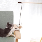 Canne à Pêche avec Jouets en Feathers pour Chat