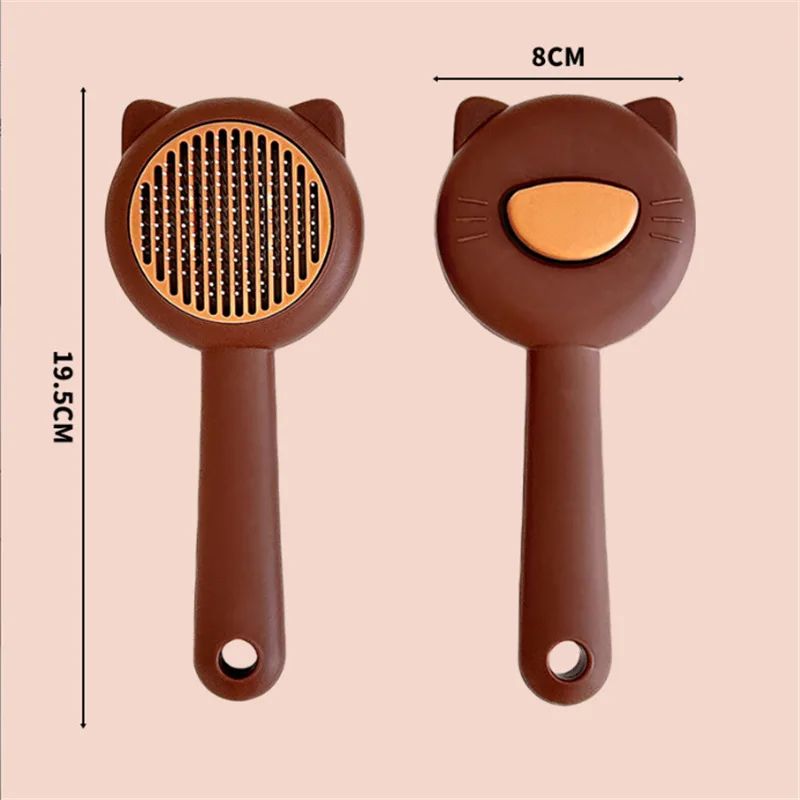 Brosse de Toilettage pour Chat Design Ergonomique