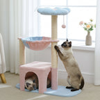 Arbre à chat fleur – Confort et jeu