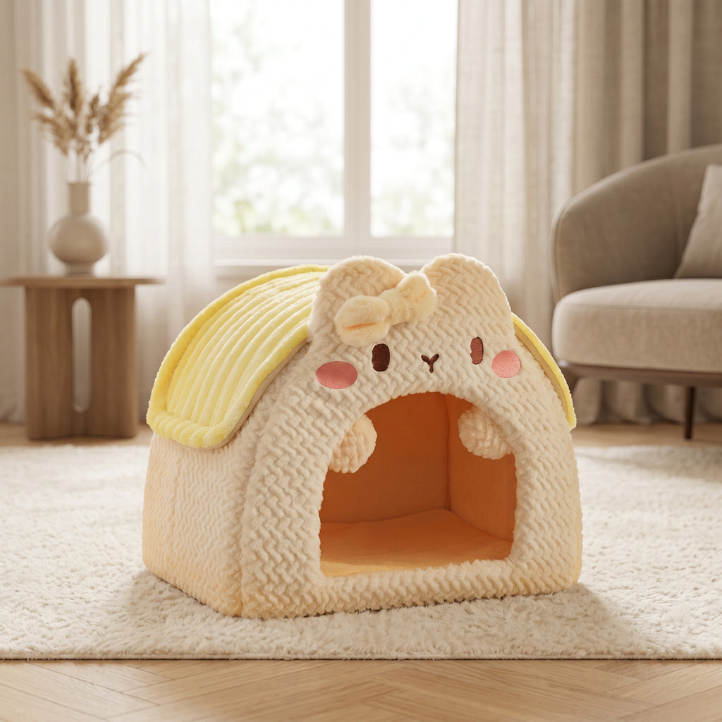 Refuge douillet pour chat – Maison confortable et sûre