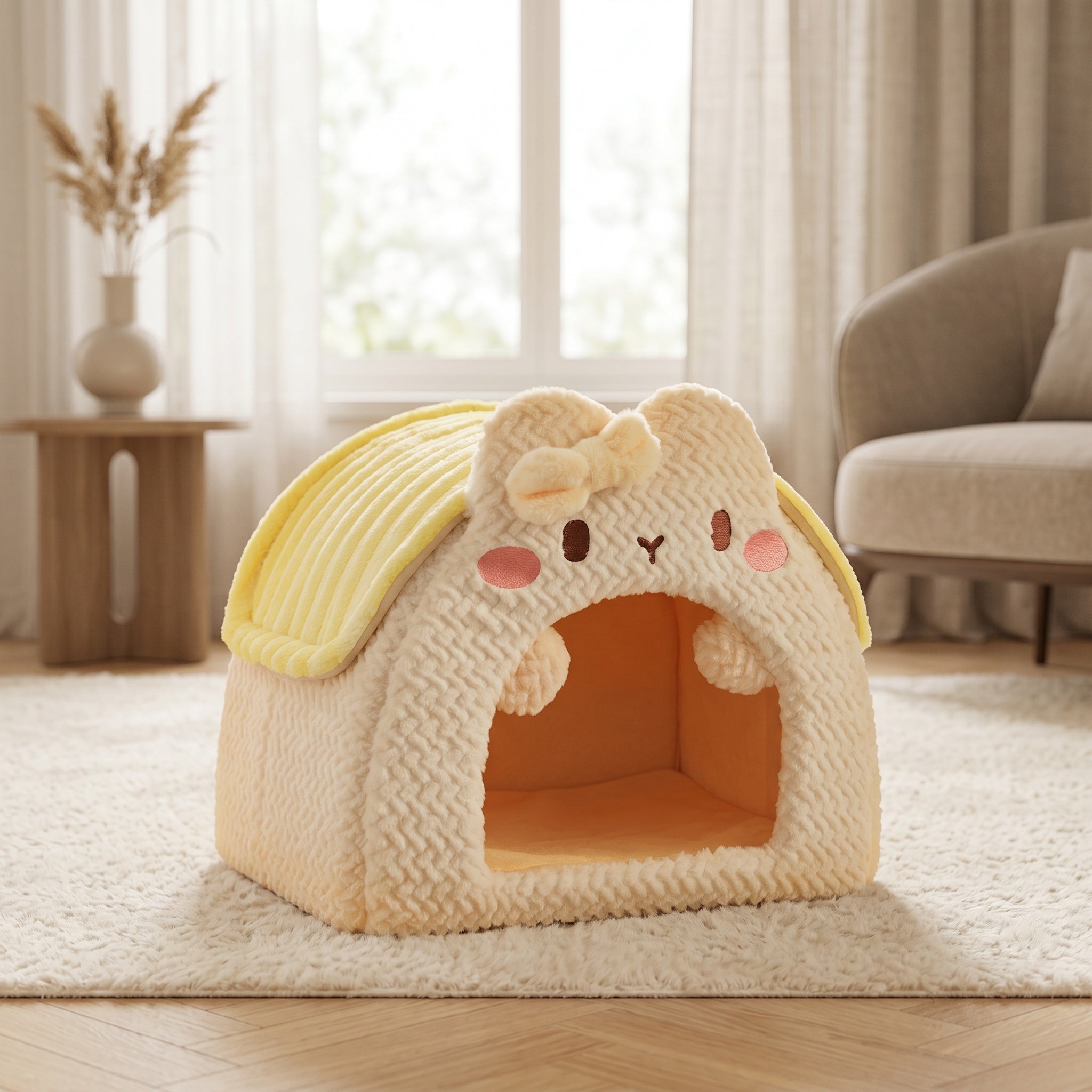Refuge douillet pour chat – Maison confortable et sûre