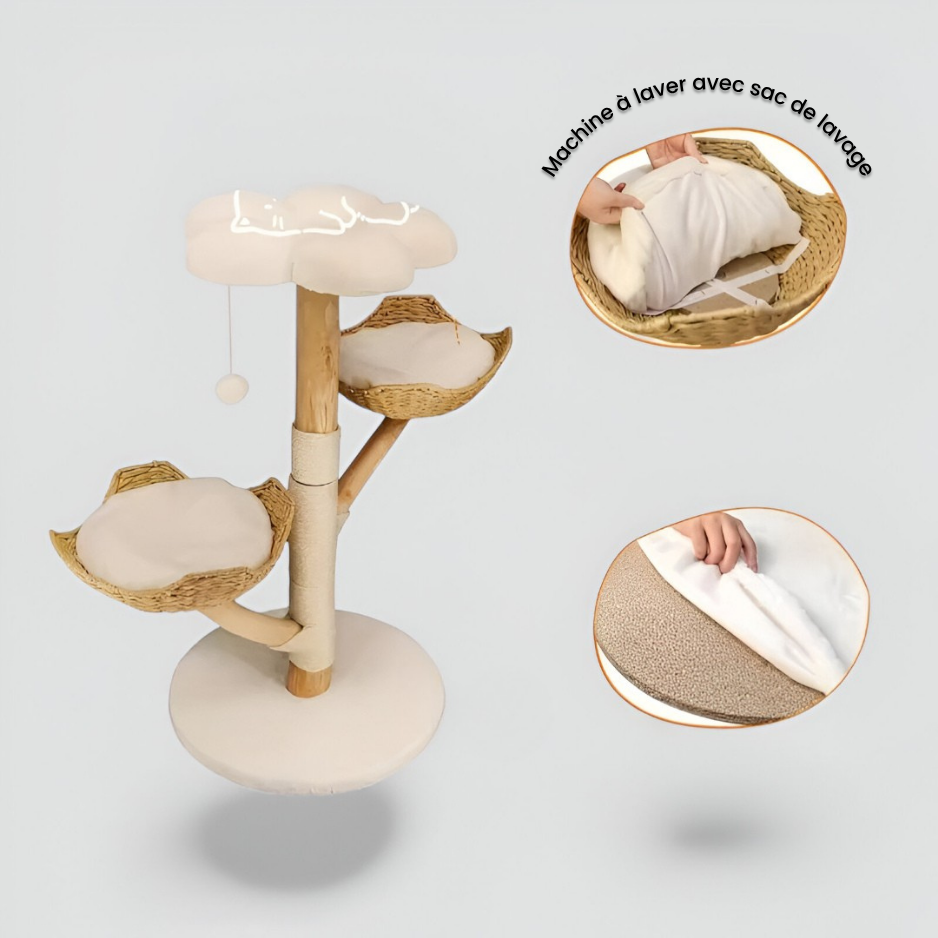 Arbre à chat à Gratter avec Plateformes et Sisal