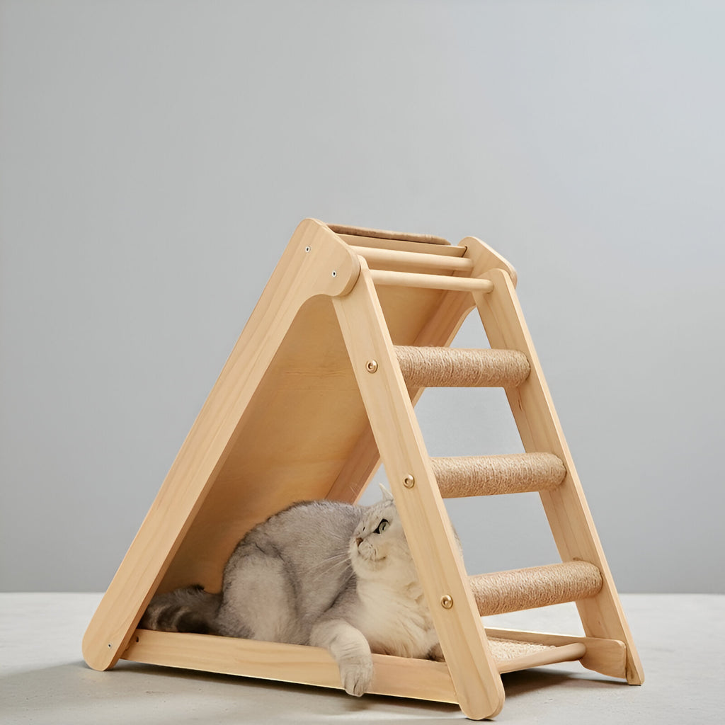 Griffoir Incliné en Bois Naturel