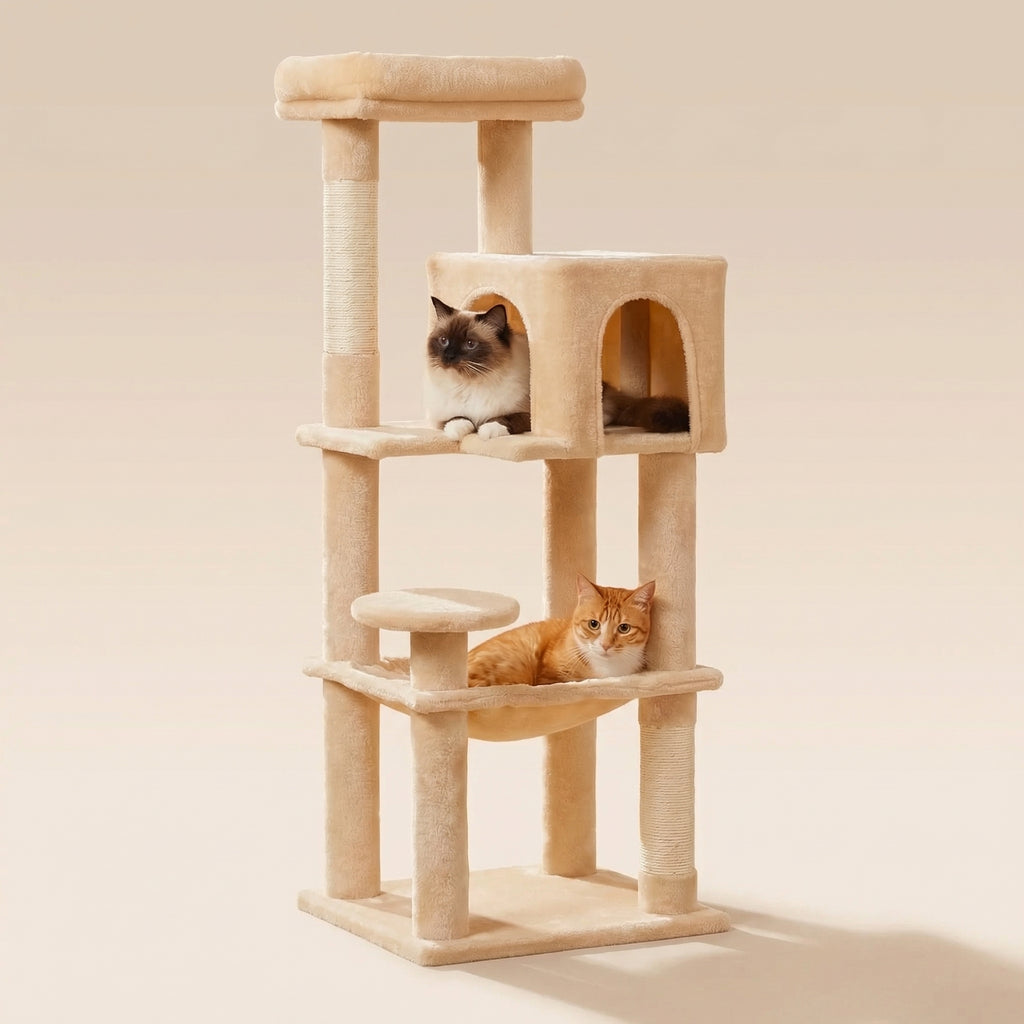 Arbre à Chat Multi-Couleurs Élégant