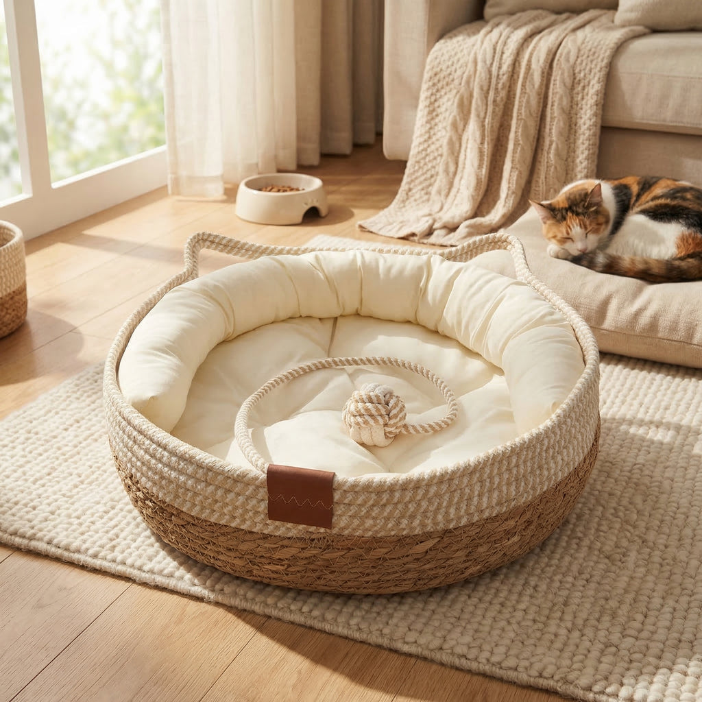 Lit Hamac en Rotin Naturel