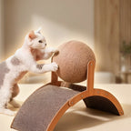 Griffoir en bois et sisal naturel