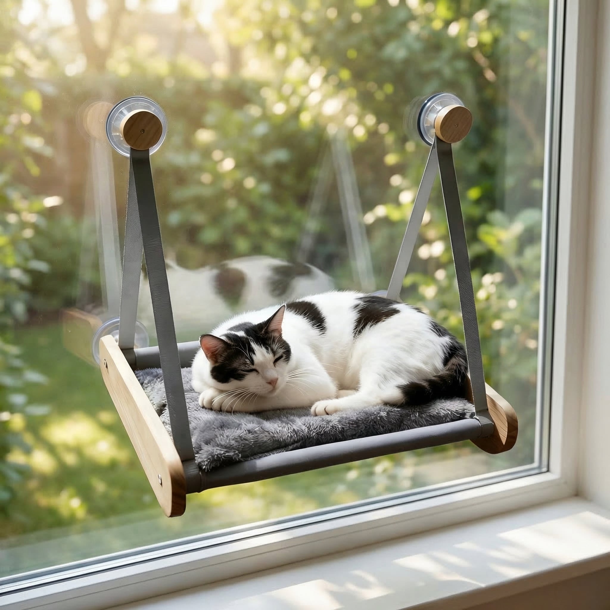 Lit Hamac suspendu en bois et tissu