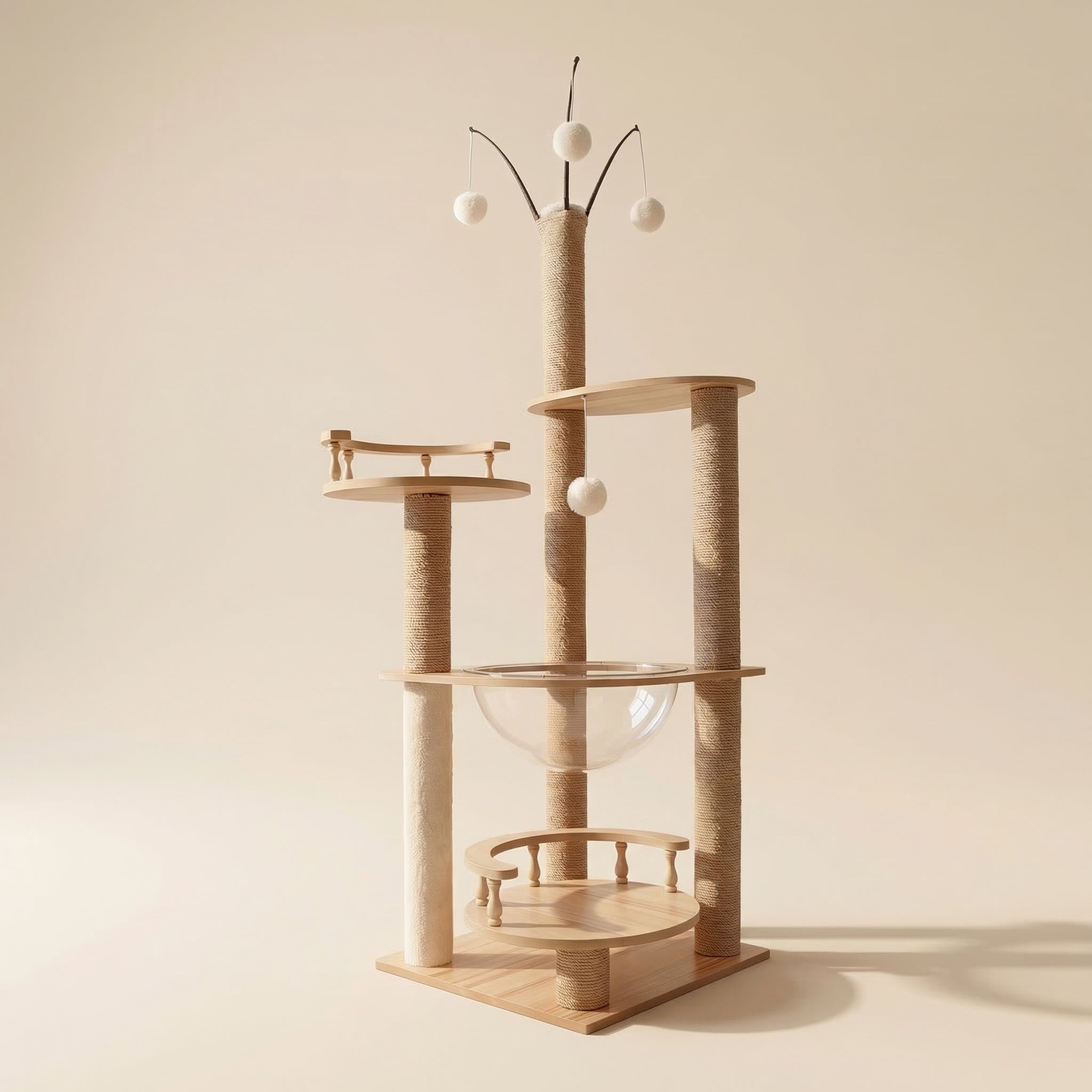 Arbre à chat avec jeux interactifs
