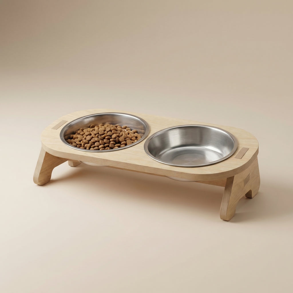 Gamelle en bois naturel design