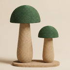 Griffoir champignon en rotin naturel