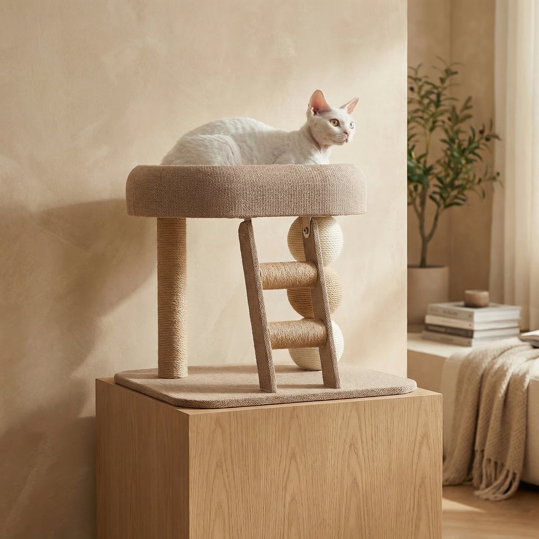 Arbre à chat design en coton
