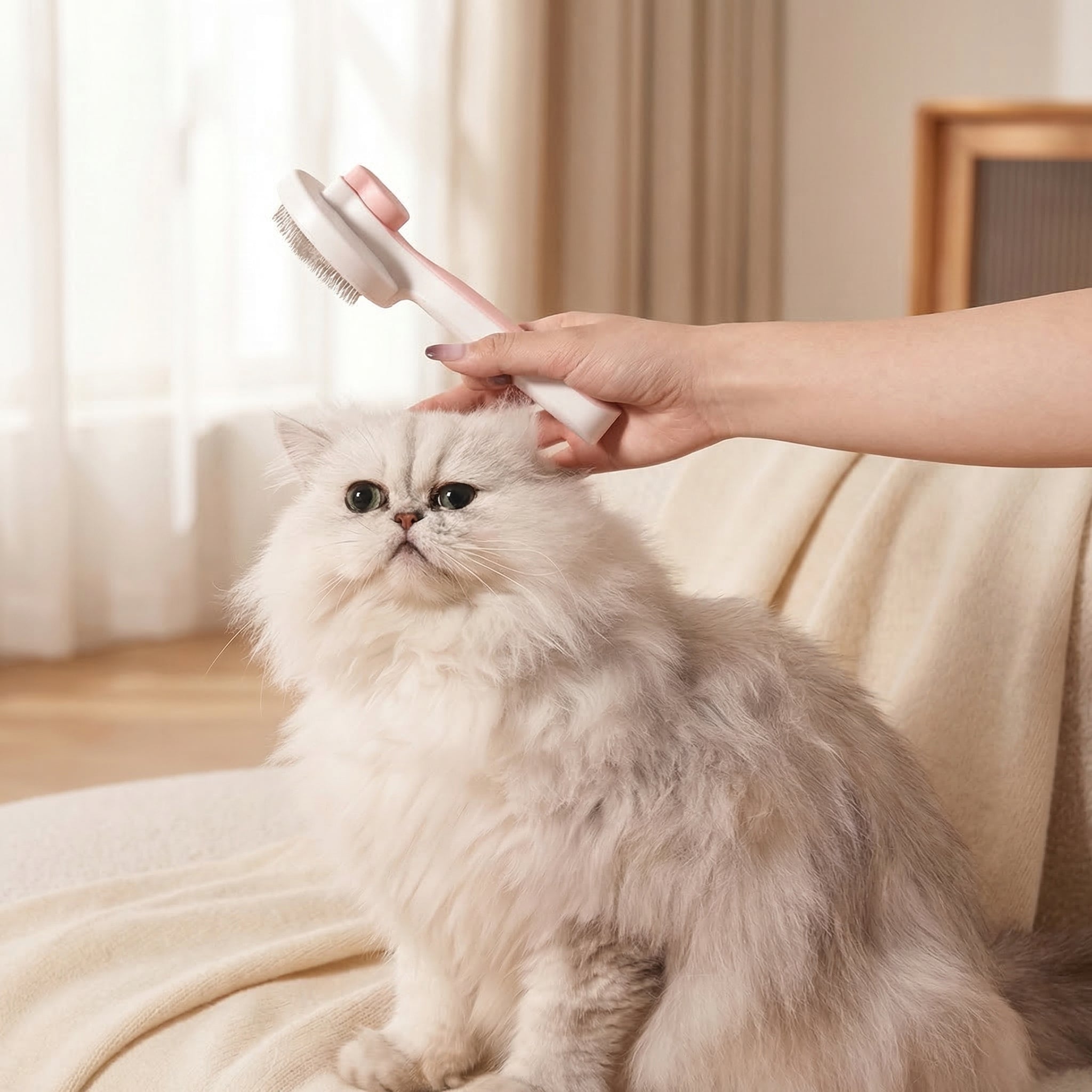 Brosse Auto-Nettoyante pour Chat