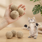 Balles en Jute pour Chat – Jouet Naturel et Amusant