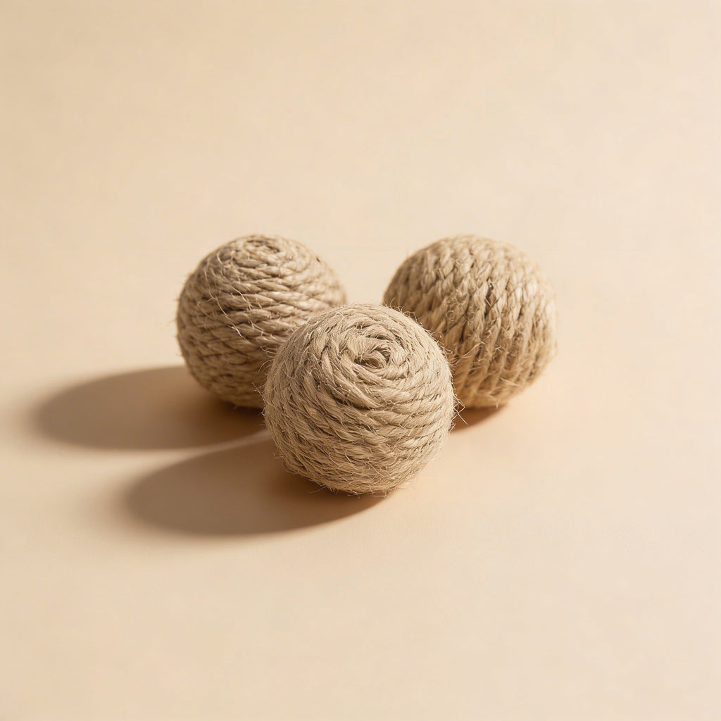 Balles en Jute pour Chat – Jouet Naturel et Amusant