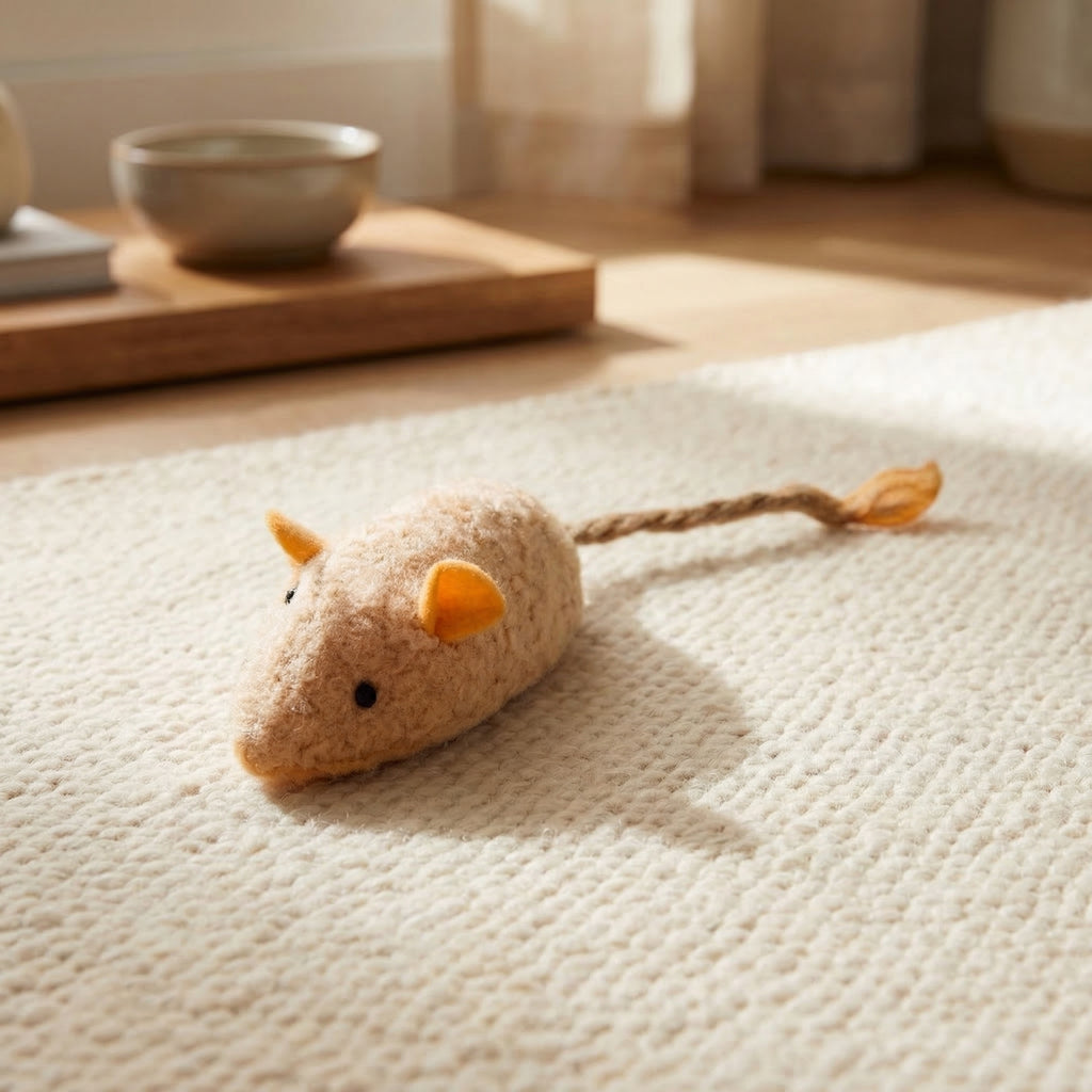 Jouet Souris Réaliste pour Chat – Stimule l'Instinct de Chasse