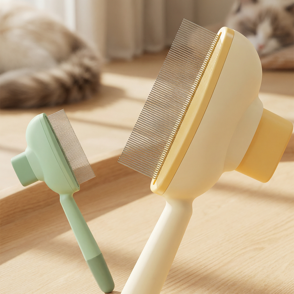 Brosse Anti-Puces et Anti-Poils pour Chat