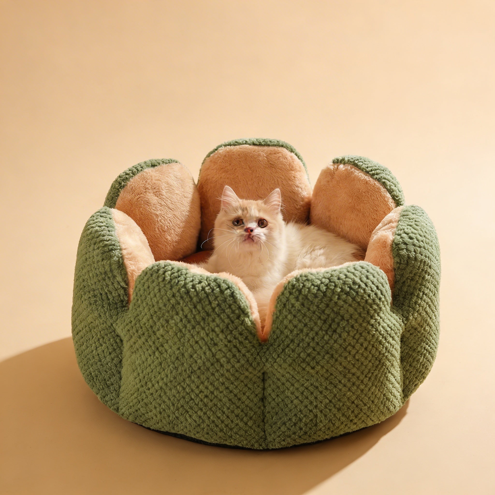 Lit Douillet pour Chat en Forme de Fleurs