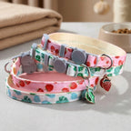 Collier pour Chat Réglable Motif Fruits avec Breloque – Léger & Sécurisé