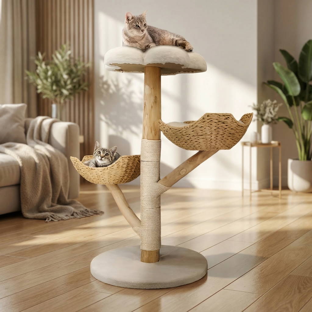 Arbre à chat à Gratter avec Plateformes et Sisal