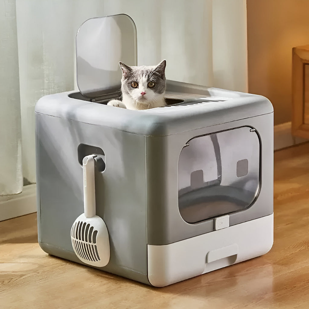 Litière design pour chat cosy