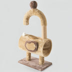 Griffoir câlin avec jouet suspendu