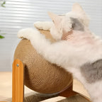 Griffoir en bois et sisal naturel