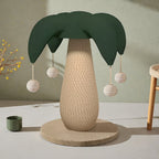 Griffoir champignon en rotin naturel