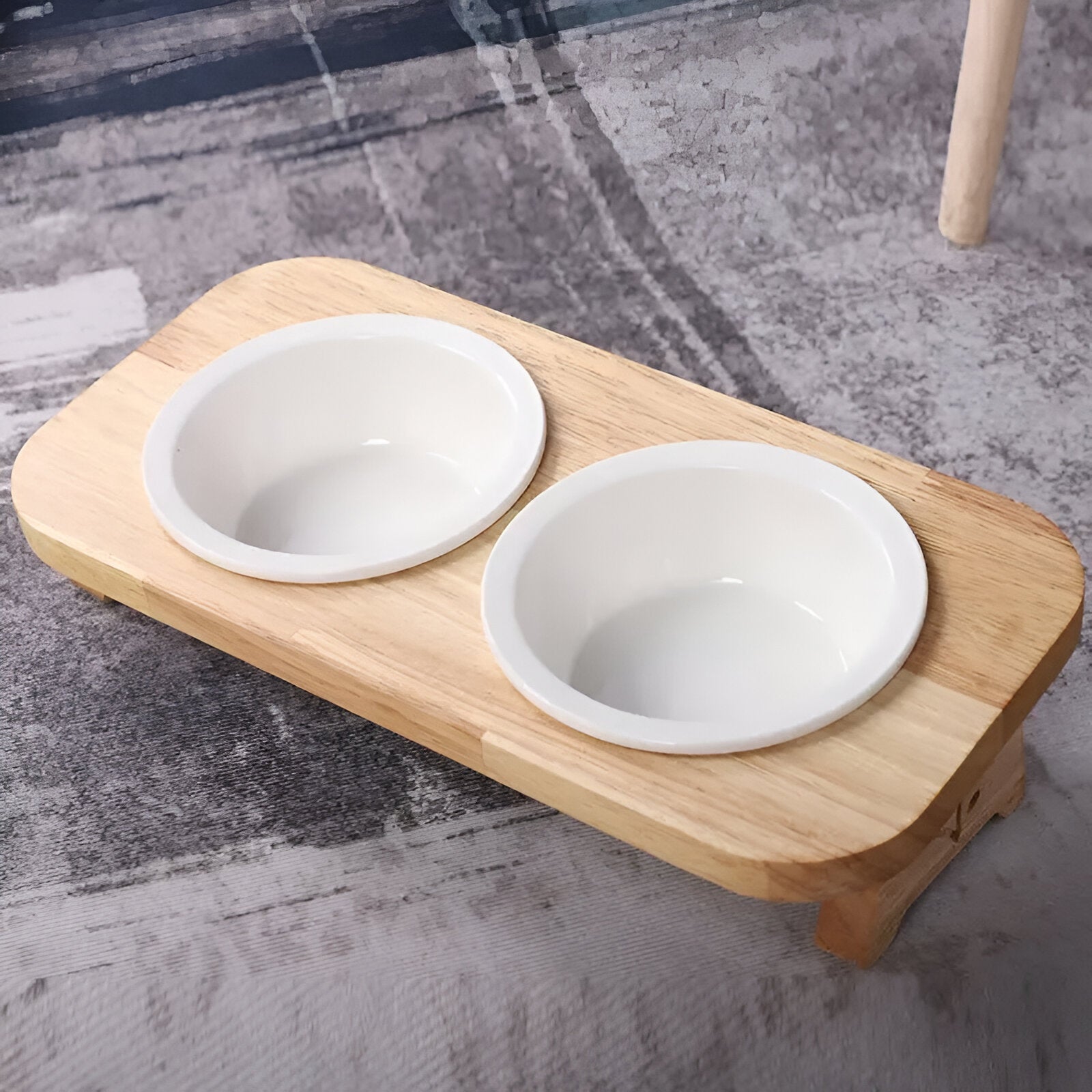 Gamelle repas stylé avec bol à empreintes