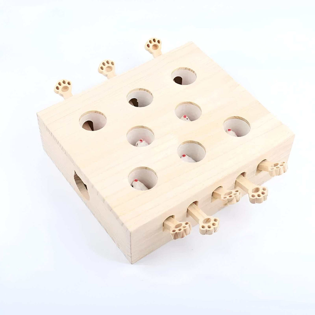 Boîte à jeux en bois naturel