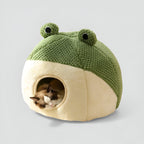 Lit pour chat en forme de grenouille