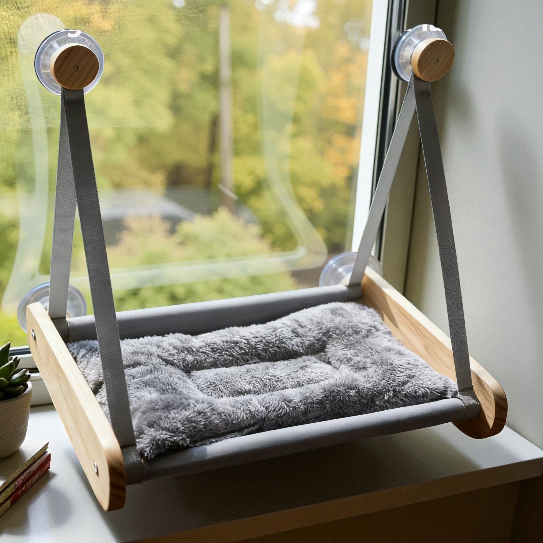 Lit Hamac suspendu en bois et tissu