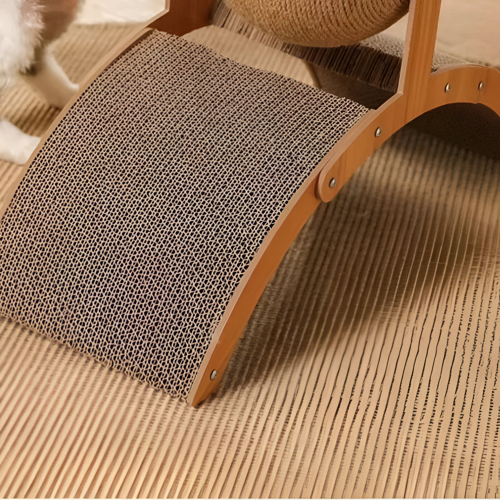 Griffoir en bois et sisal naturel