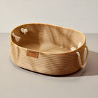 Panier lit cosy en rotin naturel