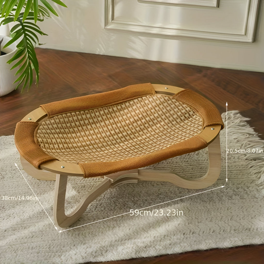 Hamac élégant en bois naturel