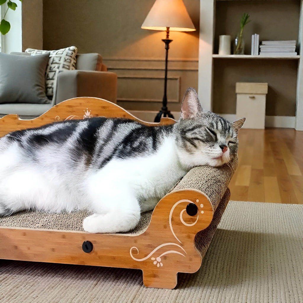 Canapé en bambou pour chat