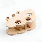 Boîte à jeux en bois naturel