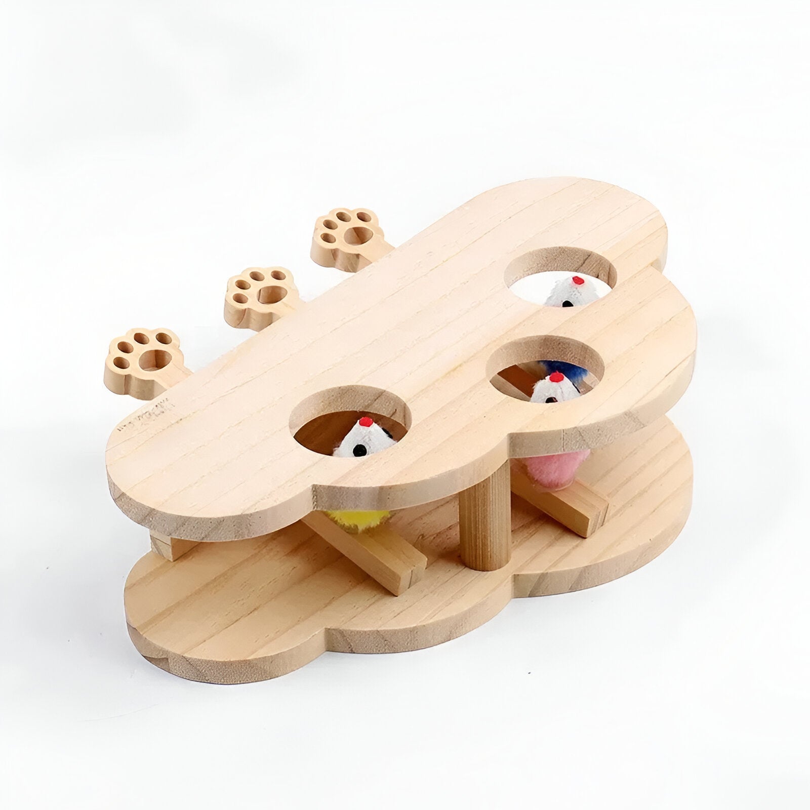 Boîte à jeux en bois naturel